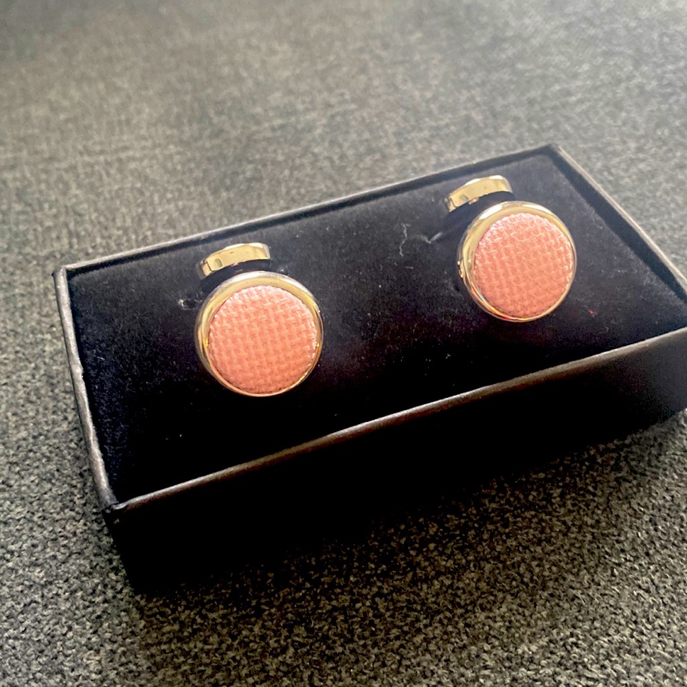 Classic PINK Thomas Pink Sterling Silver Cufflinks new in box